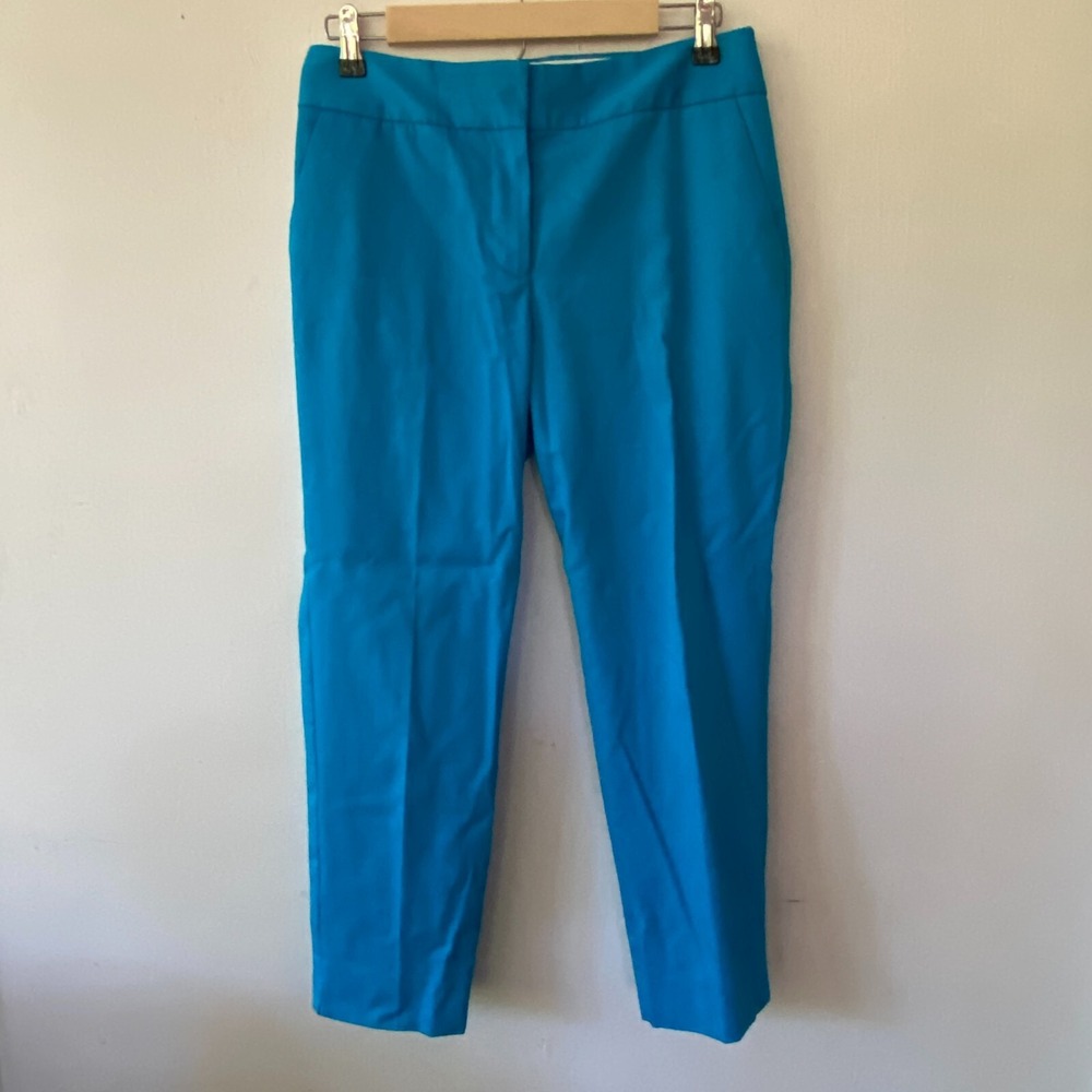 Talbots Slim Crop Ankle Pantsβ s Size 4 Blue Corpcore Coastal Old Money Luxe